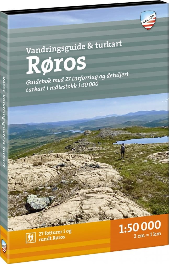 Calazo förlag Turguide Røros: miniguide & turkart 1:50 000 NoColour Calazo förlag