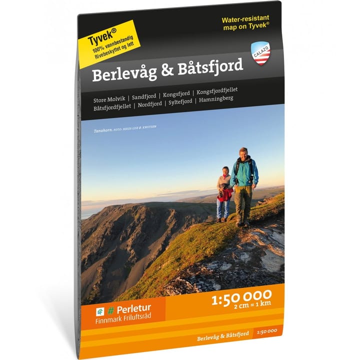 Turkart Berlevåg & Båtsfjord 1:50.000 NoColour Calazo förlag