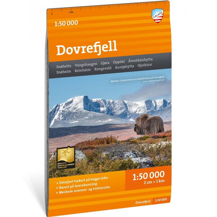 Turkart Dovrefjell 1:50 000 NoColour Calazo förlag