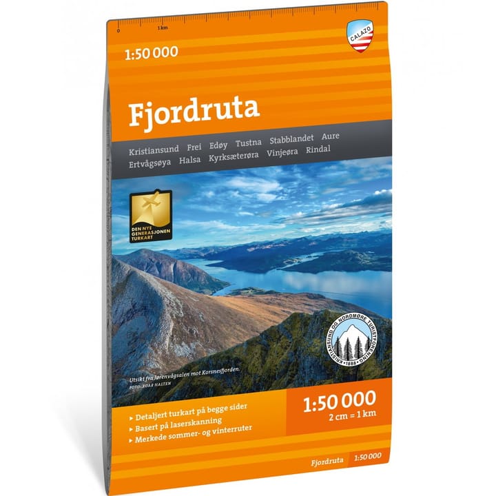Calazo förlag Turkart Fjordruta 1:50.000 NoColour Calazo förlag