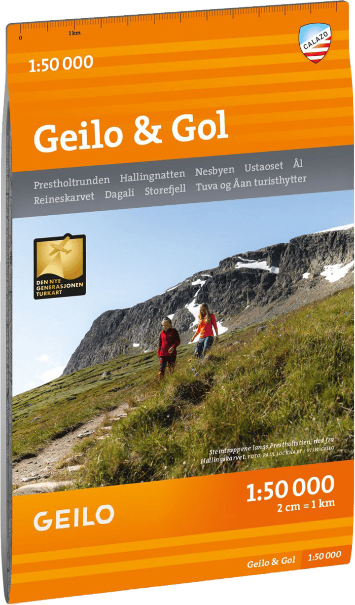 Calazo förlag Turkart Geilo & Gol 1:50.000 NoColour Calazo förlag