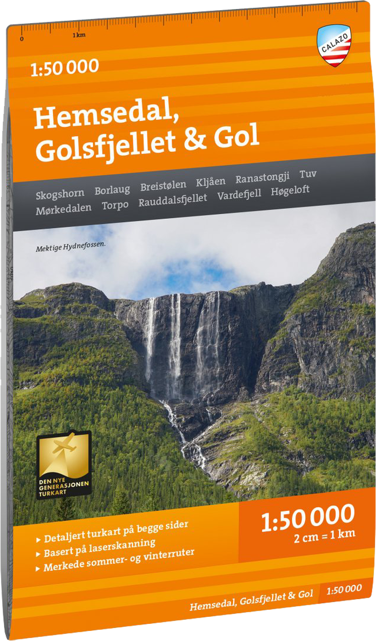 Turkart Hemsedal Golsfjellet & Gol 1:50.000 Nocolour