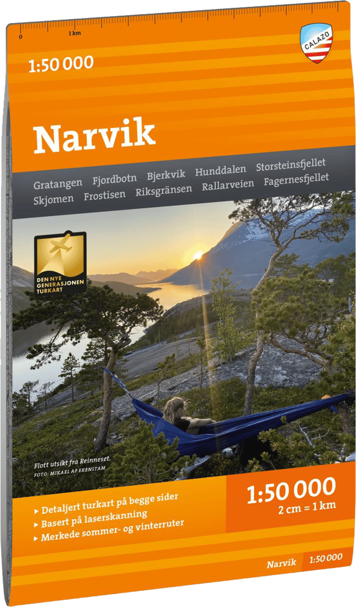 Calazo förlag Narvik 1:50 000 Hiking map Calazo förlag