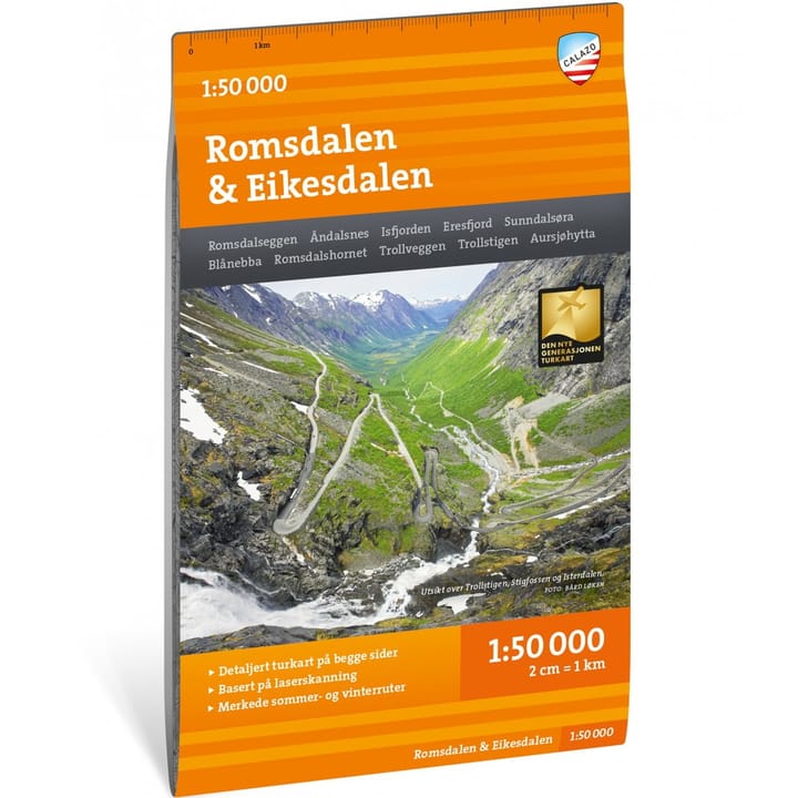 Calazo förlag Turkart Romsdalen & Eikesdalen 1:50 000 NoColour Calazo förlag