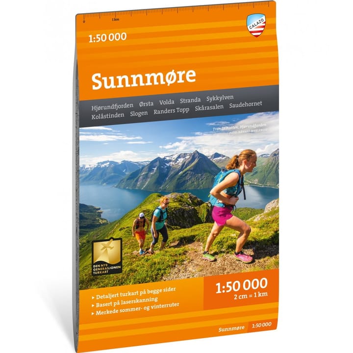 Calazo förlag Turkart Sunnmøre, 1:50.000 NoColour Calazo förlag
