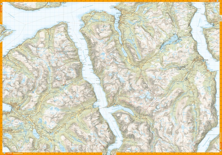 Calazo förlag Turkart Sunnmøre, 1:50.000 NoColour Calazo förlag