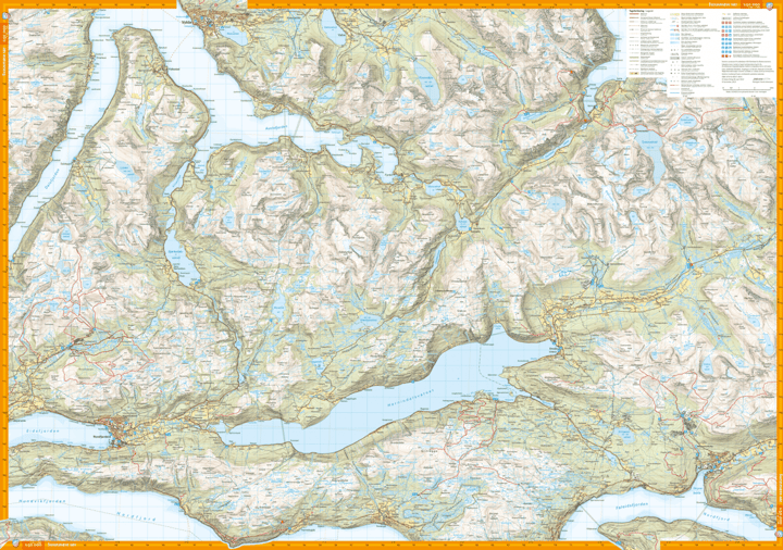 Calazo förlag Turkart Sunnmøre, 1:50.000 NoColour Calazo förlag