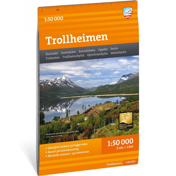 Turkart Trollheimen 1:50 000 NoColour Calazo förlag