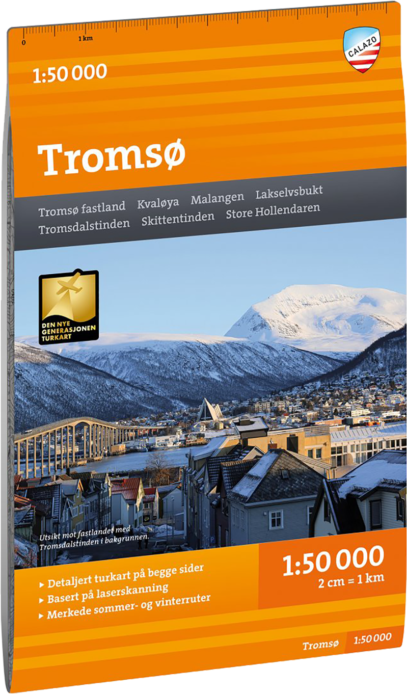 Calazo förlag Turkart Tromsø 1:50.000 Nocolour OneSize, NoColour
