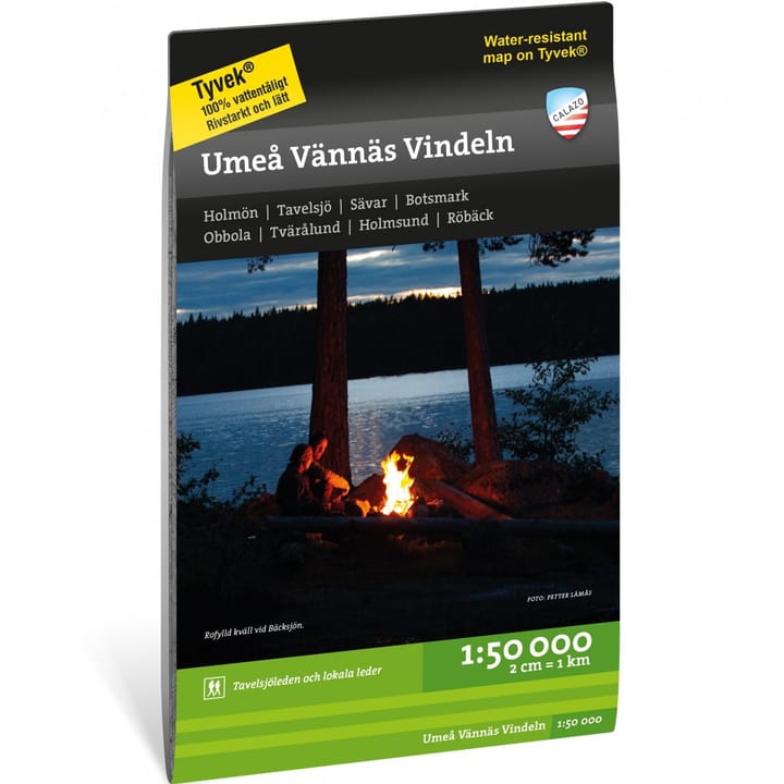 Calazo förlag Umeå Vännäs Vindeln 1:50 000 NoColour Calazo förlag