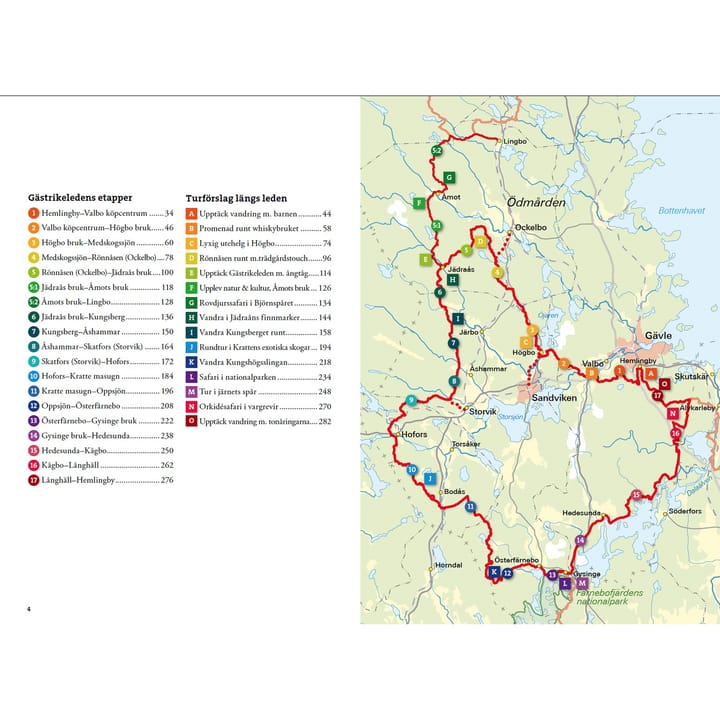 Vandra Gästrikeleden NoColour Calazo förlag