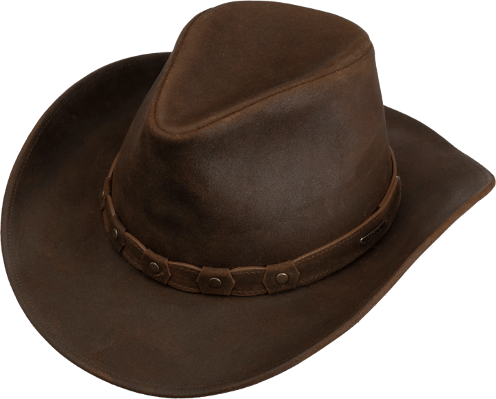 Stetson Calf Split Western Leather Hat Chocolate Brown Stetson Stetson Calf Split Western Leather Hat Chocolate Brown Stetson