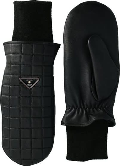 Canada Snow Women's Isaberg Leather Mittens Black Canada Snow
