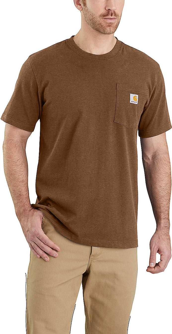 Men's K87 Pocket S/S T-Shirt OILED WALNUT HEATHER Carhartt