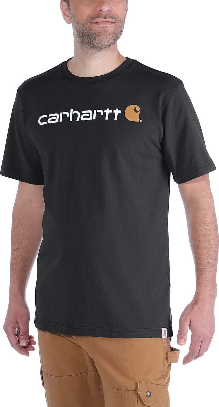 Carhartt Men's Core Logo T-Shirt Short Sleeve Black Carhartt