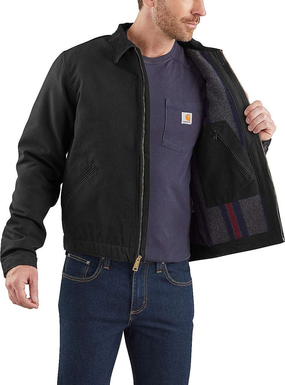 Carhartt Men's Duck Detroit Jacket Black | Buy Carhartt Men's Duck