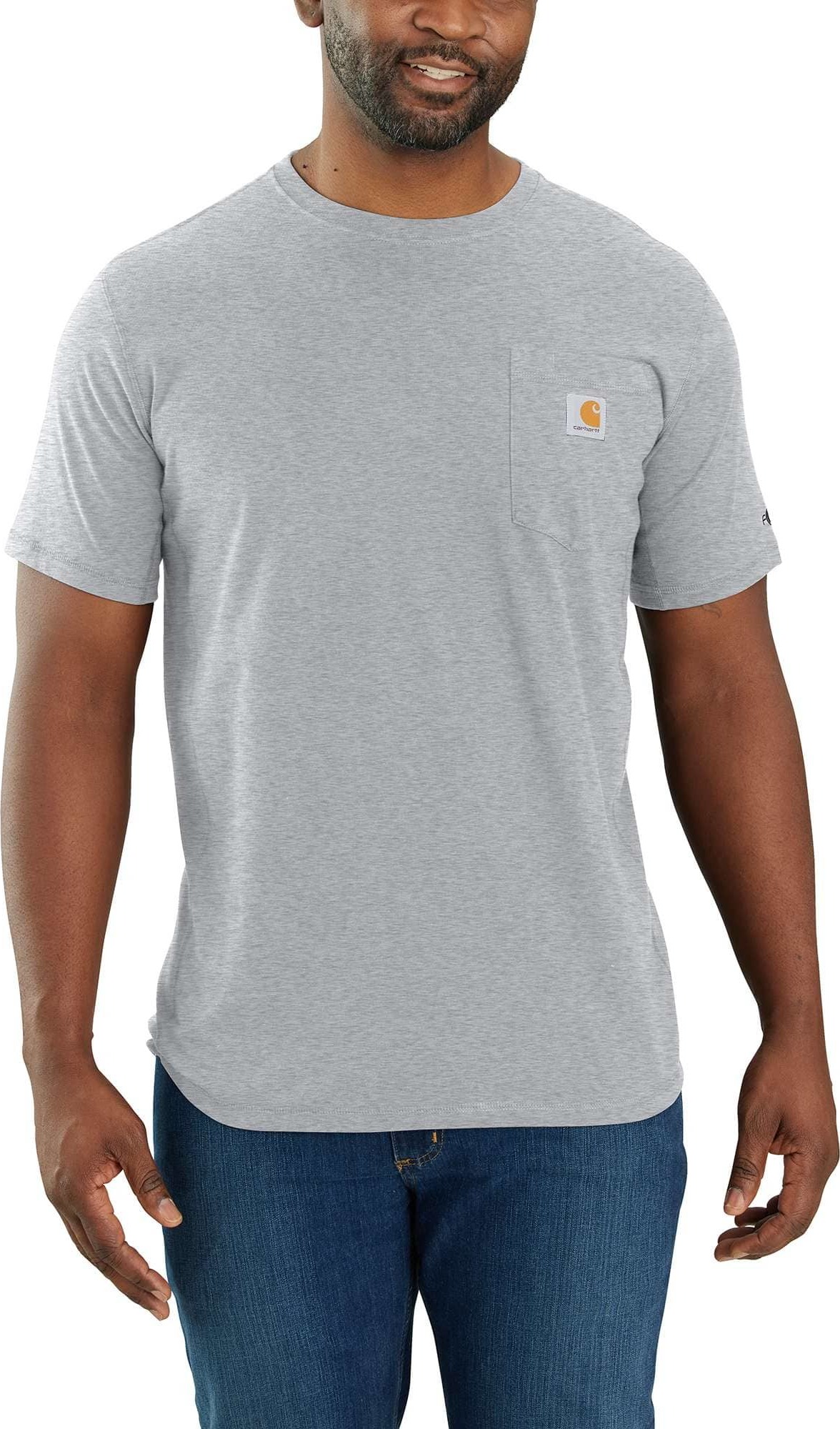 Men’s Force Short Sleeve Pocket T-shirt Heather Grey