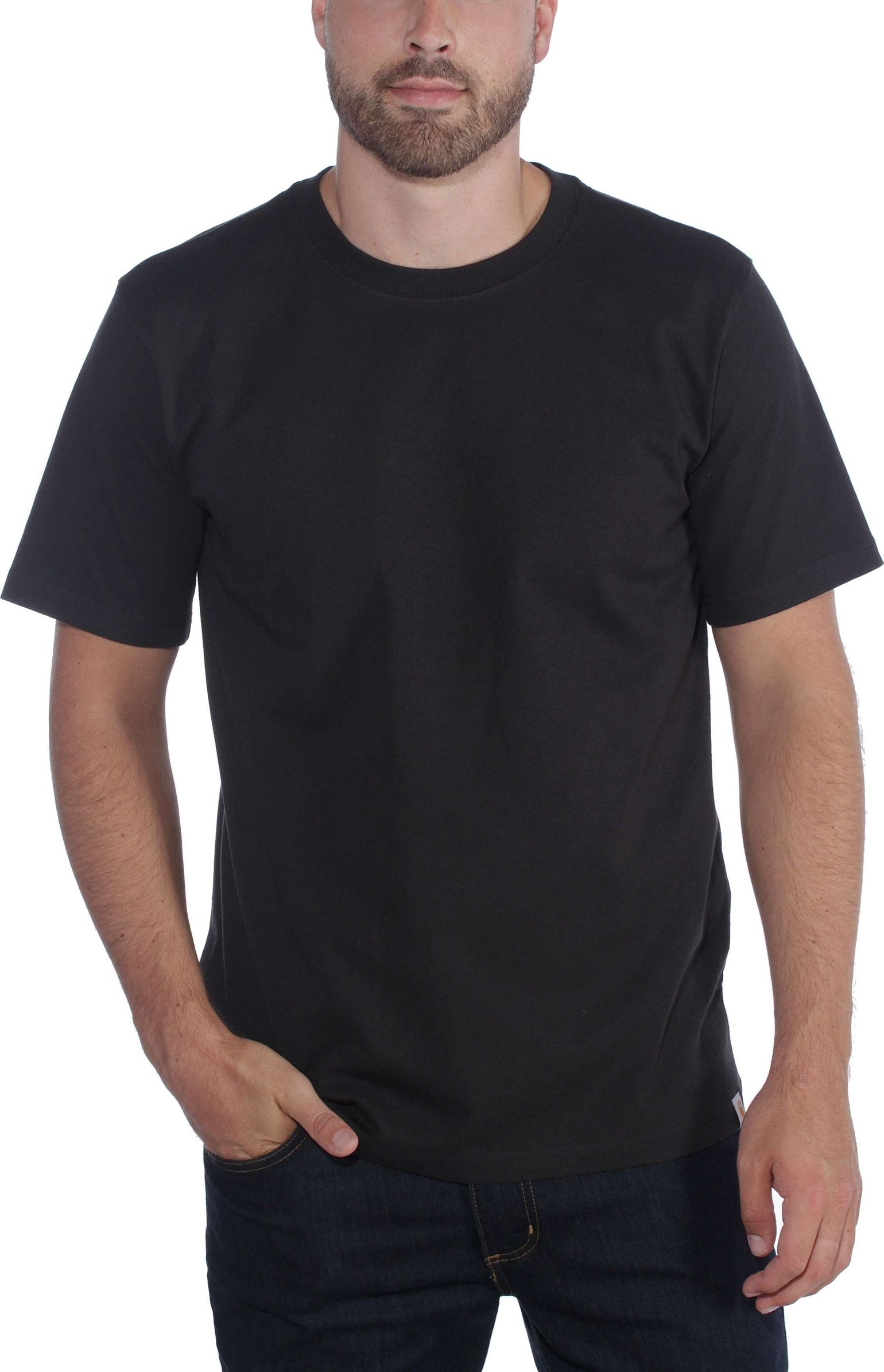 Carhartt Men's Relaxed Fit Heavyweight Short Sleeve T-Shirt Black