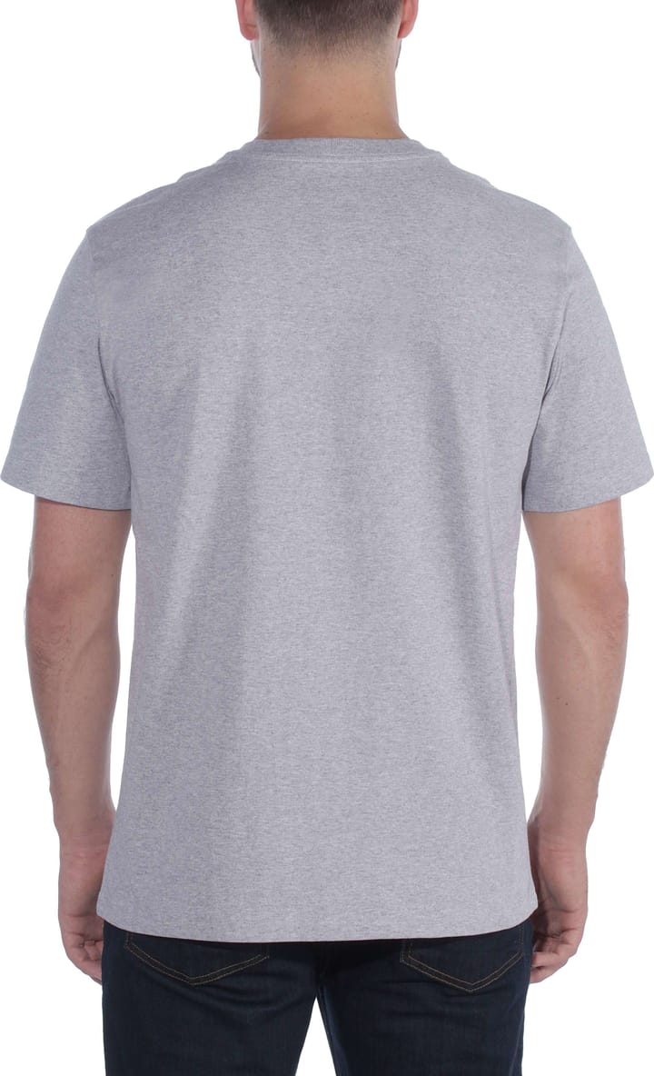 Carhartt Men's Relaxed Fit Heavyweight Short Sleeve T-Shirt Heather Grey Carhartt