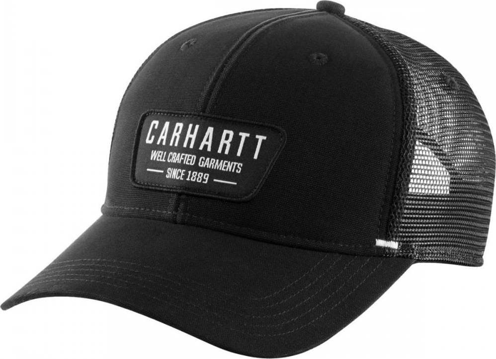 Carhartt Mesh Back Crafted Patch Cap BLACK