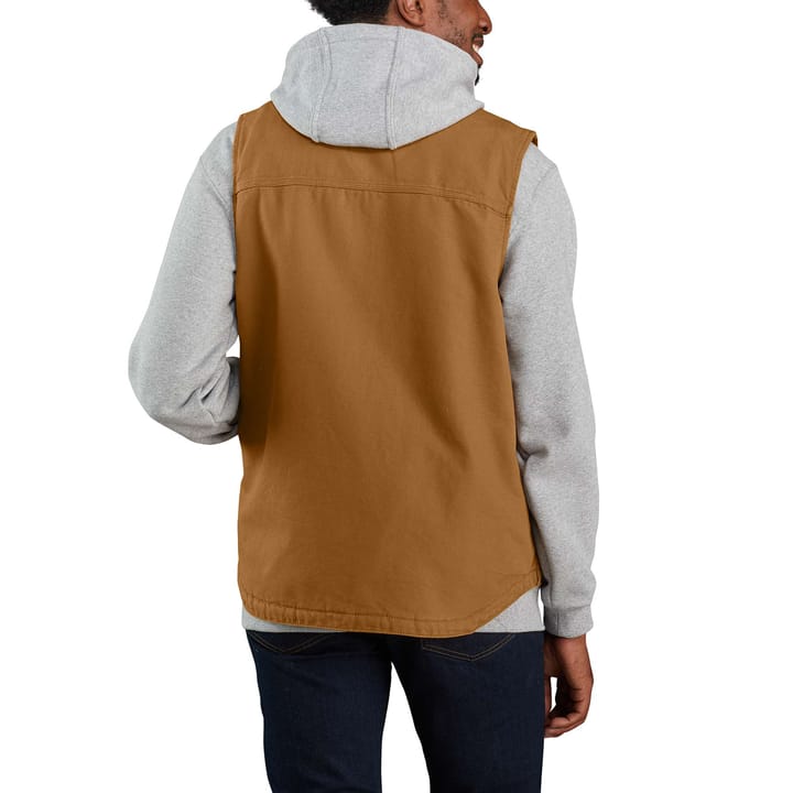 Carhartt Men's Washed Duck Lined Mock Neck Vest Carhartt® Brown Carhartt