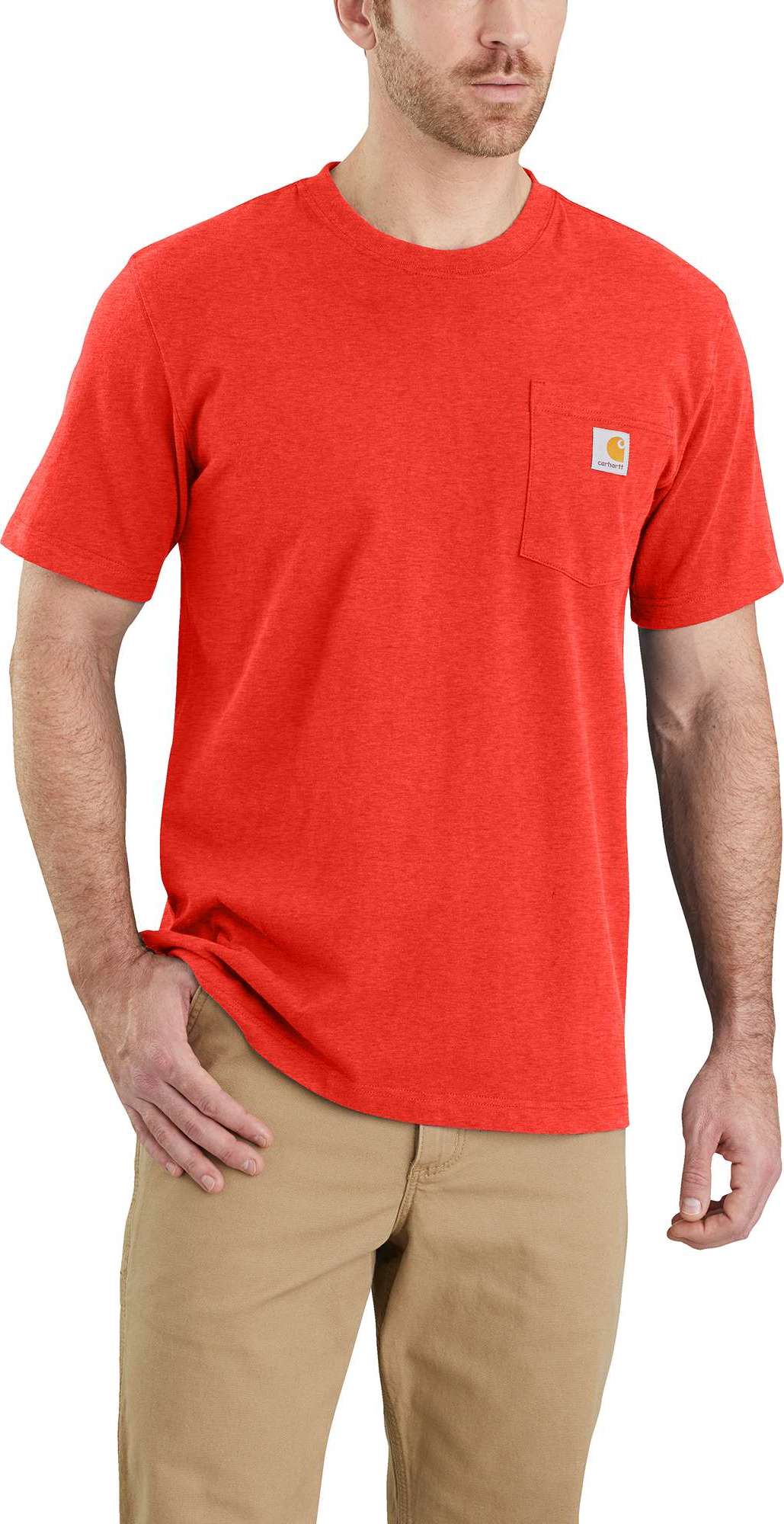 Men's Workwear Pocket S/S T-Shirt CURRANT HEATHER