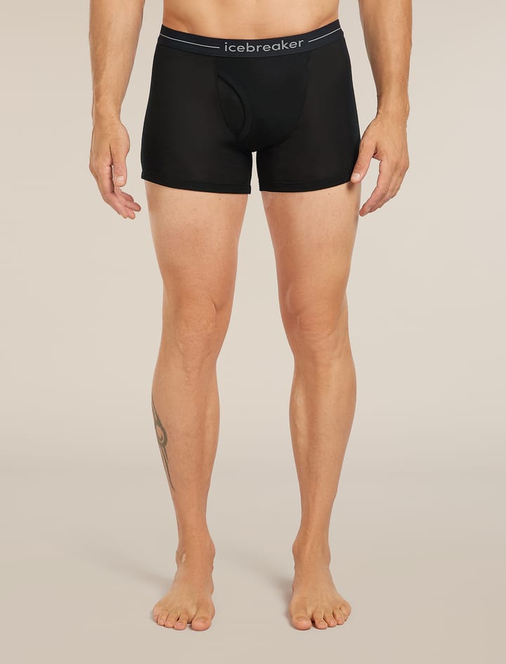 Icebreaker Men's 175 Everyday Boxers Wfly Black Icebreaker