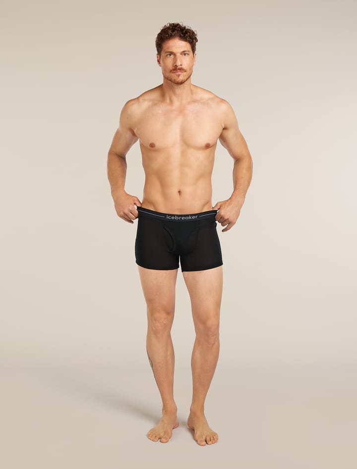 Icebreaker Men's 175 Everyday Boxers Wfly Black Icebreaker