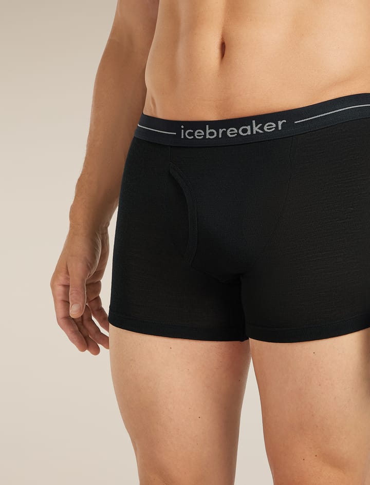 Icebreaker Men's 175 Everyday Boxers Wfly Black Icebreaker