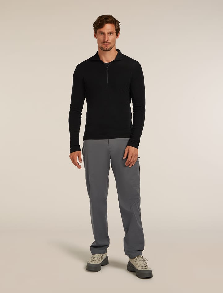 Icebreaker Men's 175 Everyday Ls Half Zip Black Icebreaker