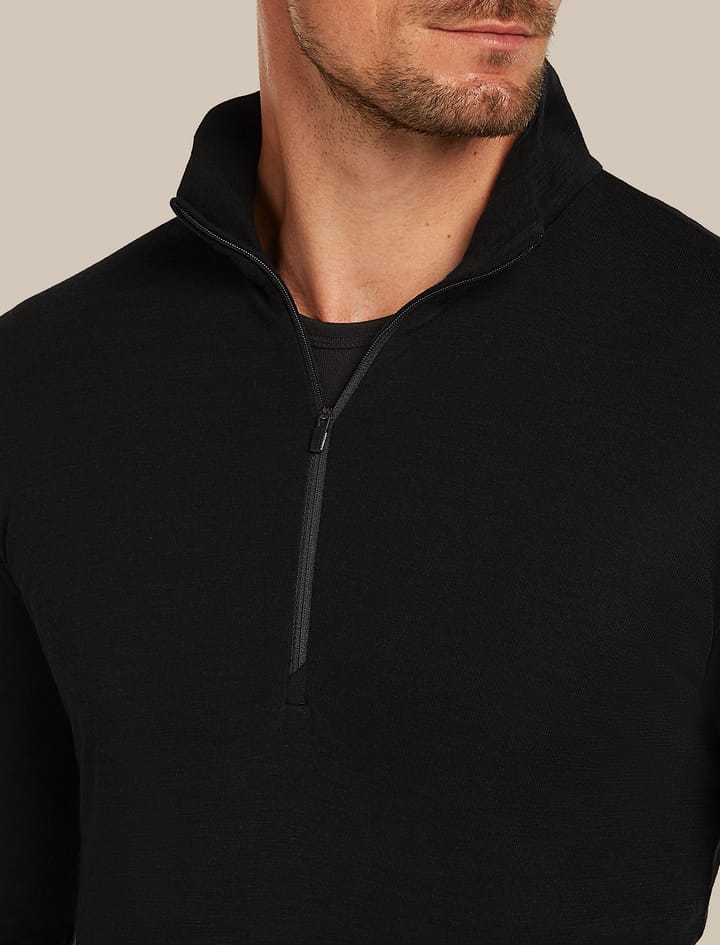 Icebreaker Men's 175 Everyday Ls Half Zip Black Icebreaker