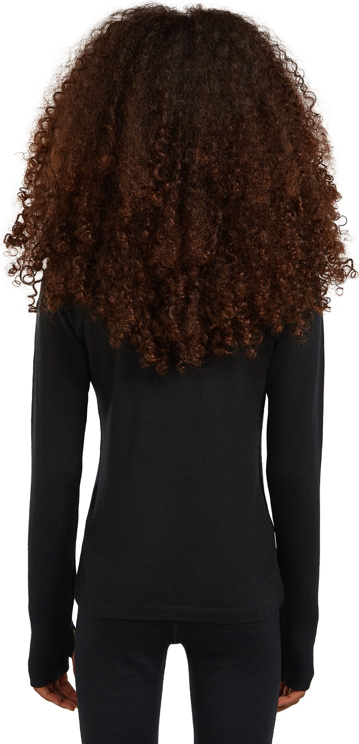 Icebreaker Kids' 260 Tech Long Sleeve Half Zip Black Icebreaker