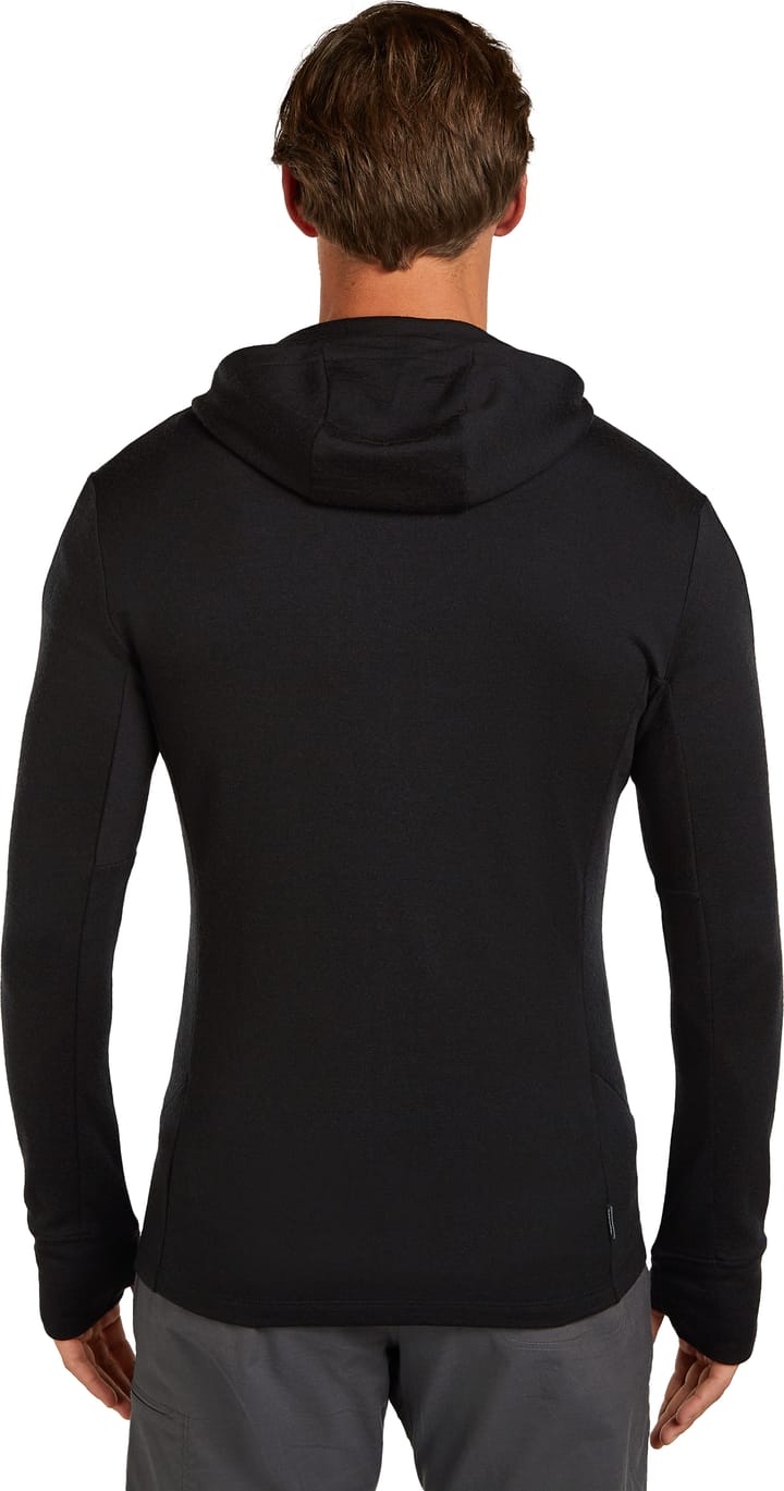 Icebreaker Men's Merino 260 Quantum Long Sleeve Zip Hoodie Black Icebreaker