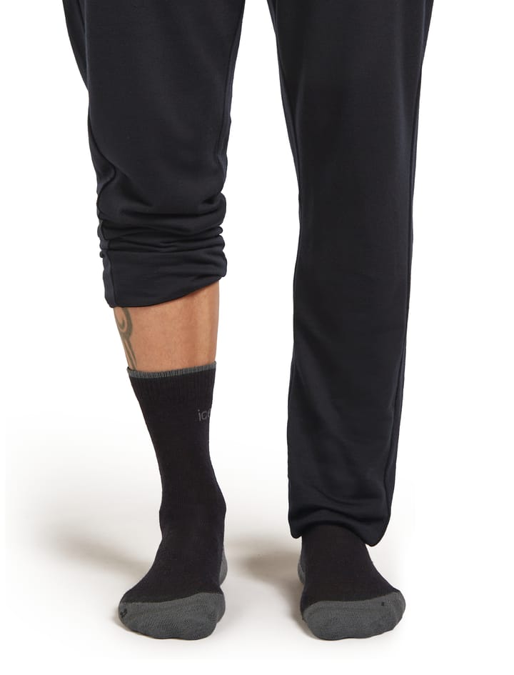 Icebreaker Men's Hike+ Light Crew Black/obsidian Icebreaker