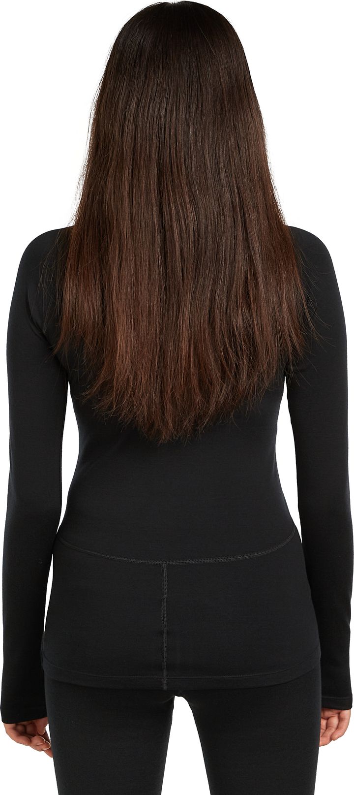 Icebreaker Women's 300 MerinoFine Polar Long Sleeve Roll Neck Black Icebreaker