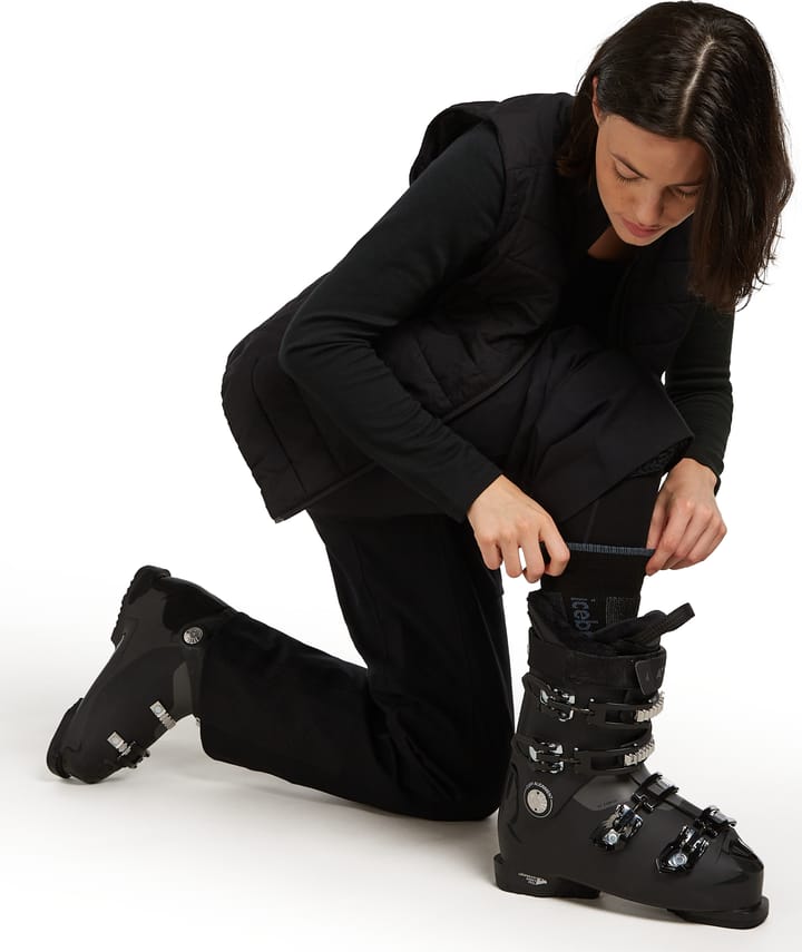 Icebreaker Women's Merino Ski+ Medium Black/Dawn/Graphite Icebreaker