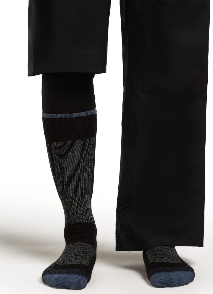 Icebreaker Women's Merino Ski+ Medium Black/Dawn/Graphite Icebreaker