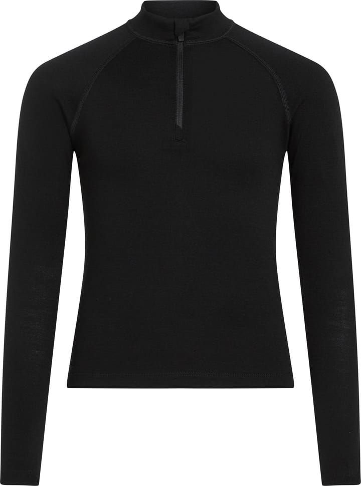 Icebreaker Kids' 260 Tech Long Sleeve Half Zip Black Icebreaker