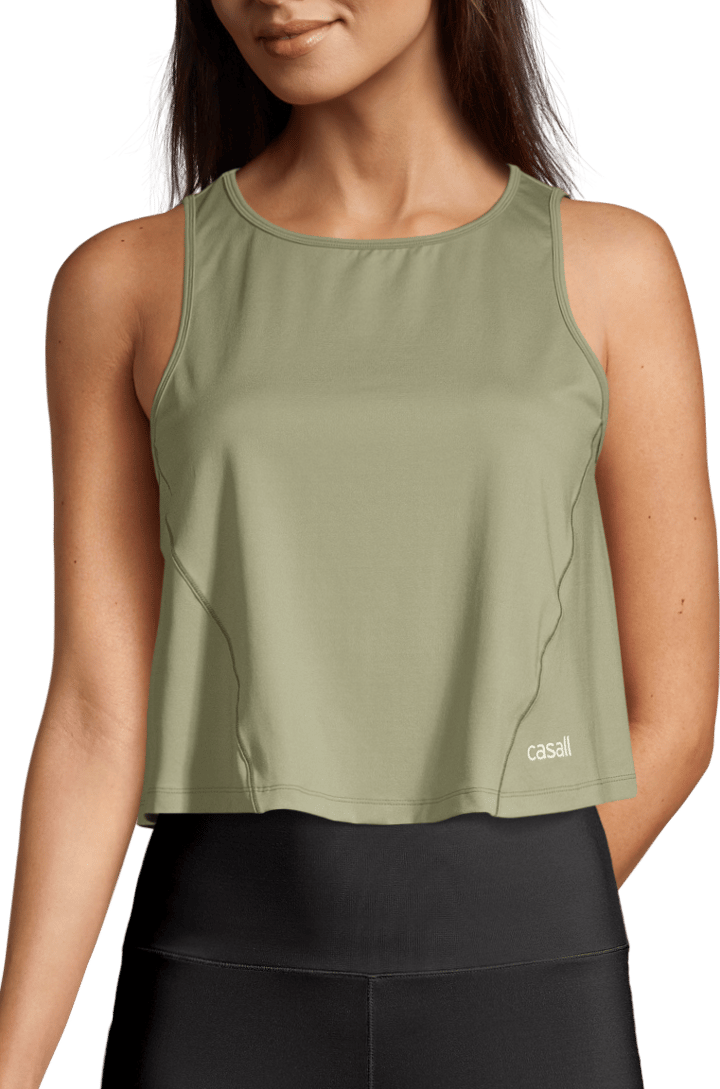 Women's A-Line Short Tank Jade Green Casall