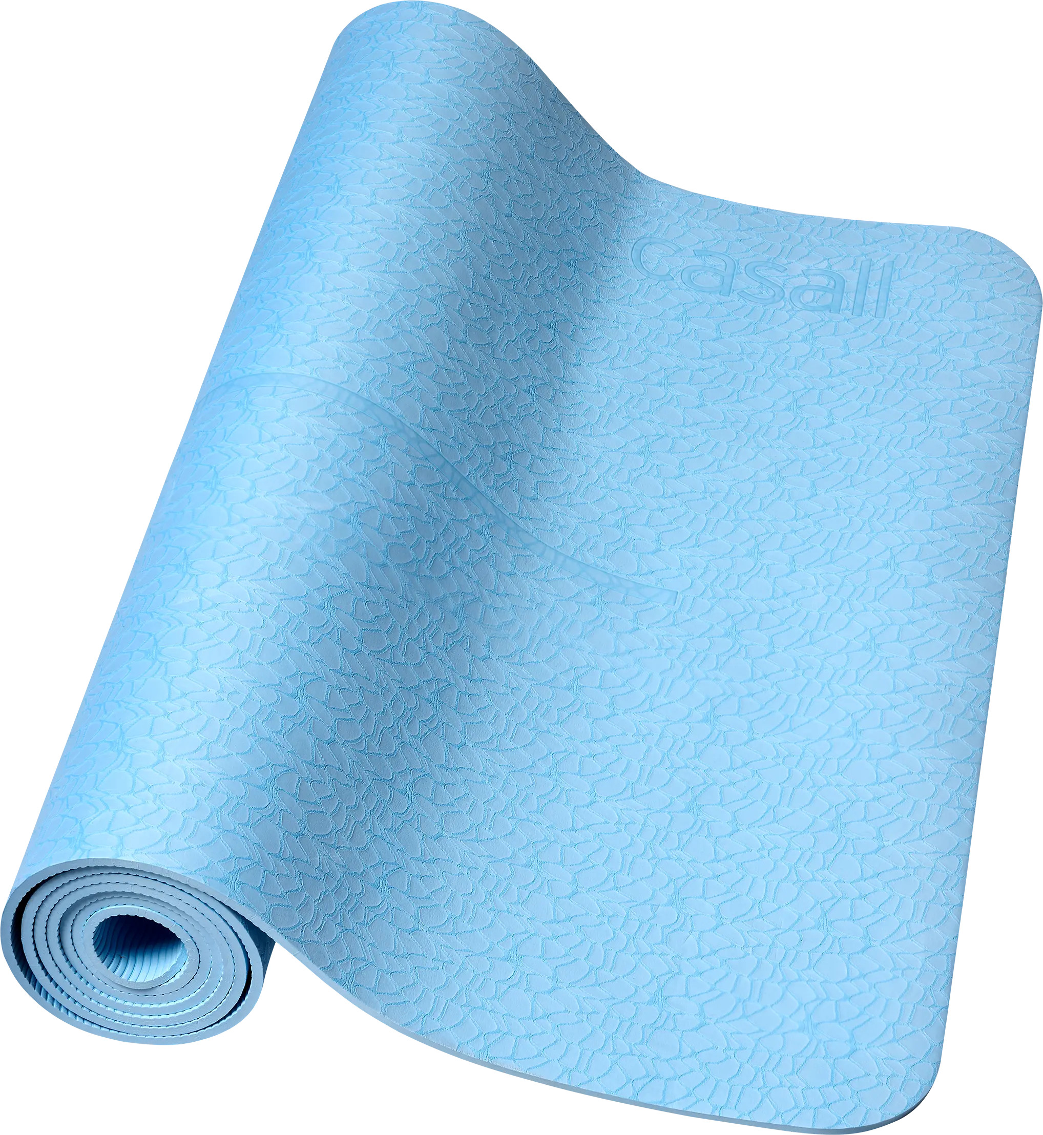 Casall Exercise Mat Cushion 5mm PVC Free Sky Blue OneSize, Sky Blue