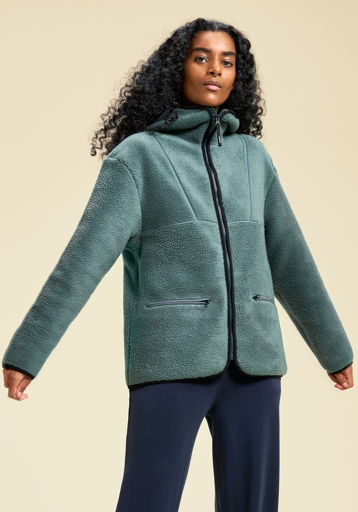 Women's Pile Jacket Dusky Teal Casall