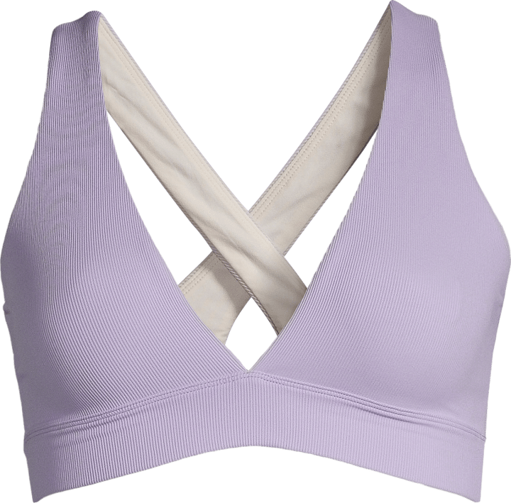 Casall Women's V-Neck Crossback Bikini Top Lavender Casall