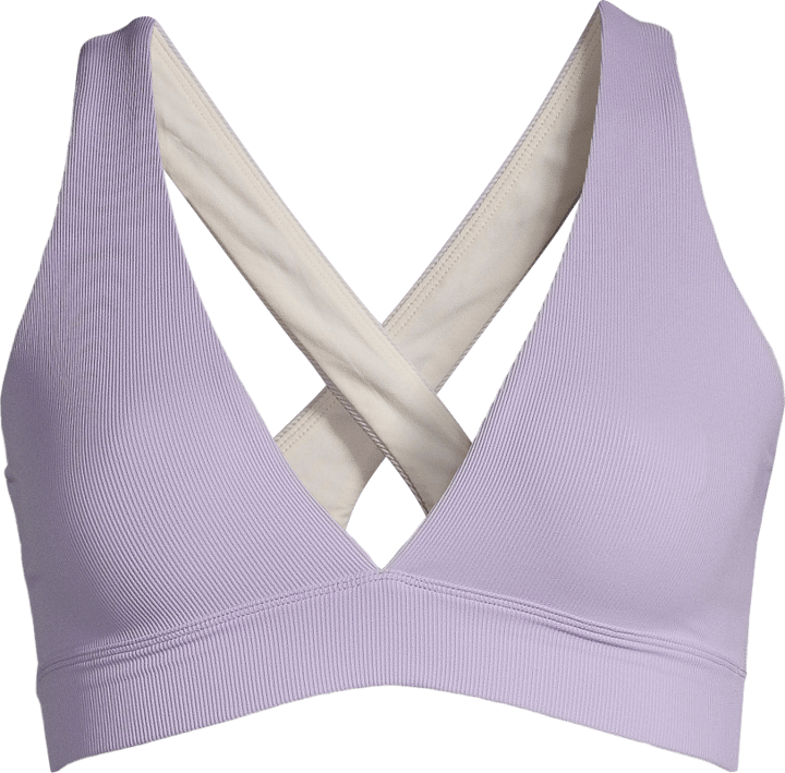 Women's V-Neck Crossback Bikini Top Lavender Casall