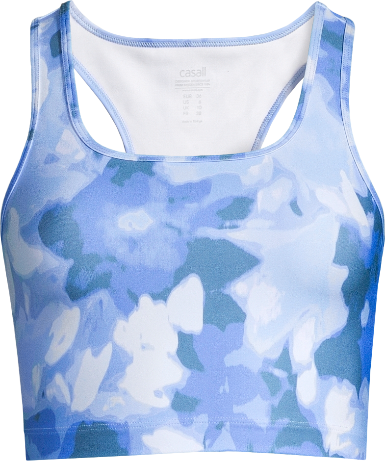 Women's Blossom Square Neck Sports Top Blossom Blue