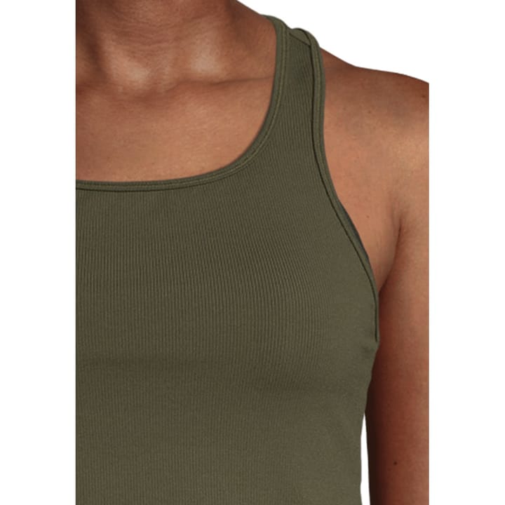 Casall Women's Bold Rib Crop Tank Forest Green Casall