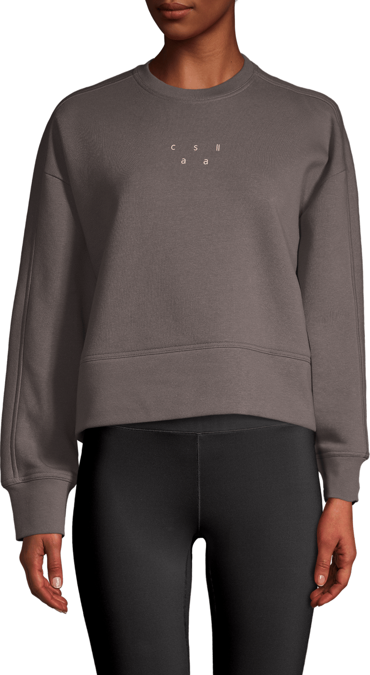 Casall Women's Boxy Crew Neck Sweatshirt Graphite Grey Casall
