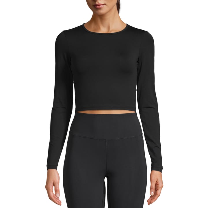 Casall Women's Crop Long Sleeve Black Casall