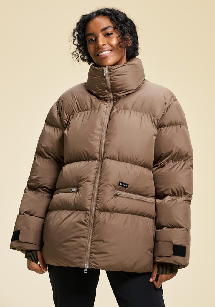 Casall Women's Hero Puffer Jacket Taupe Brown Casall