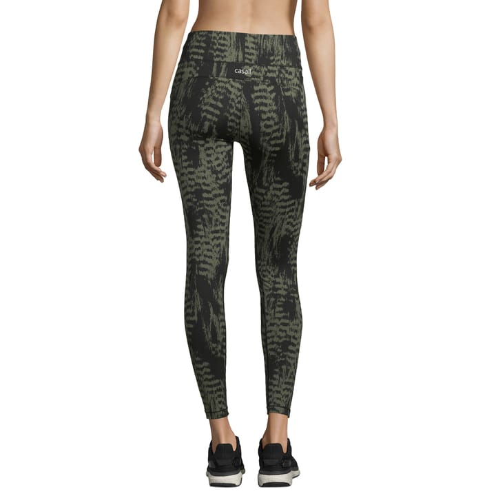 Casall Women's Iconic Printed 7/8 Tights Survive Dark Green Casall
