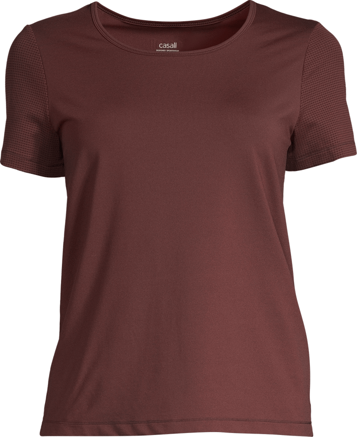 Casall Women's Iconic Tee Mahogany Red Casall